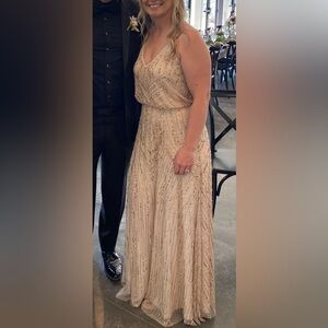 BHLDN Beaded Cream Gown